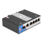 DeLOCK 80164 netwerk-switch Gigabit Ethernet (10/100/1000) Power over Ethernet (PoE) DIN rail Zwart