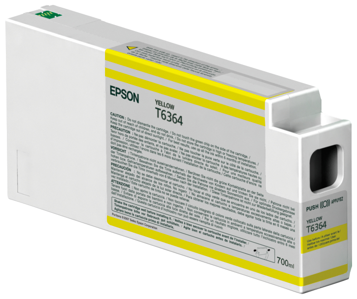 Image of Epson C13T636400/T6364 Ink cartridge yellow 700ml for Epson Stylus...