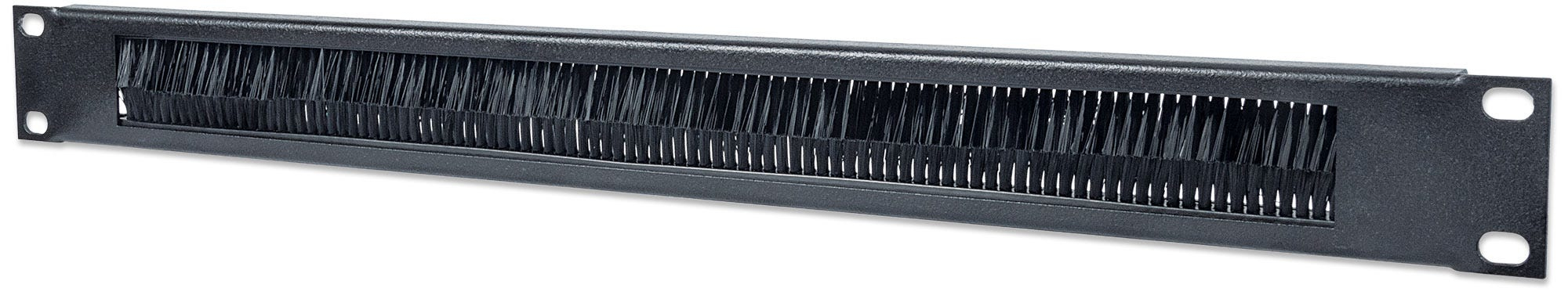Image of Intellinet 19" Cable Entry Panel, 1U, with Brush Insert, Black