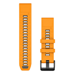 Garmin QuickFit Band Graphite, Orange Silicone