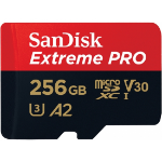Sandisk 256GB Extreme Pro microSDXC memory card Class 10