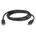ATEN 2L-7D02DP DisplayPort cable 2 m Black