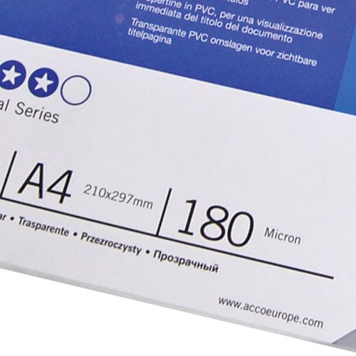 GBC Binding Covers Super HiClear A4 200 Micron