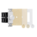 Monoprice 38166 electrical switch Rotary switch Beige, White