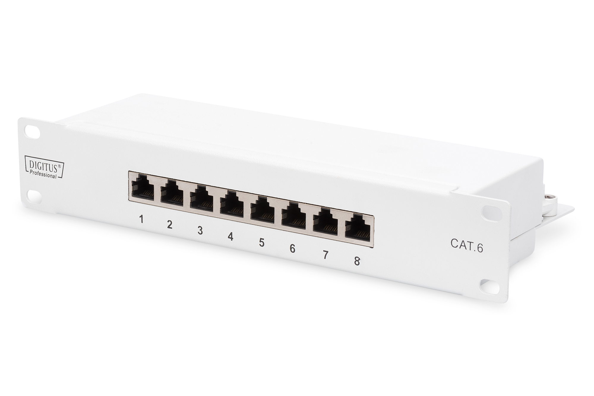 Photos - Other network equipment Digitus CAT 6, Class E Patch Panel, shielded, grey DN-91608S-G 