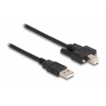 DeLOCK Cable USB 2.0 Type-A male to Type-B male with screws 1 m