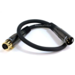 Monoprice XLR Male/XLR Female 16AWG audio cable 17.7" (0.45 m) XLR (3-pin) Black