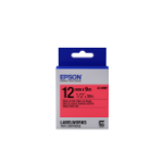 Epson C53S654007|LK-4RBP DirectLabel-etikettes black on red 12mm x 9m for Epson LabelWorks 4-18mm/36mm/6-12mm/6-18mm/6-24mm