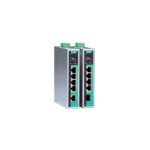 Moxa EDS-G205A-4PoE Ohanterad L2 Gigabit Ethernet (10/100/1000) Strömförsörjning via Ethernet (PoE) stöd Svart