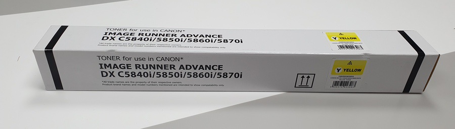Image of DATA DIRECT Canon DXC5840/50/60/70 Toner Yellow Chipped 3766C002...