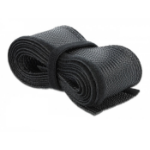 DeLOCK Braided Sleeving with Hook-and-Loop Fastener 10 m x 19 mm black