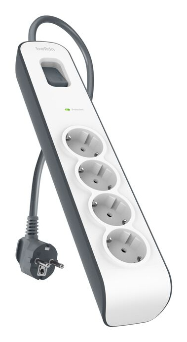 Belkin BSV400vf2M-V2 Grey. White 4 AC outlet(s) 250 V 2 m