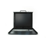 LevelOne KVM-0117DE rack console 43,2 cm (17") 1280 x 1024 Pixels Zwart 1U
