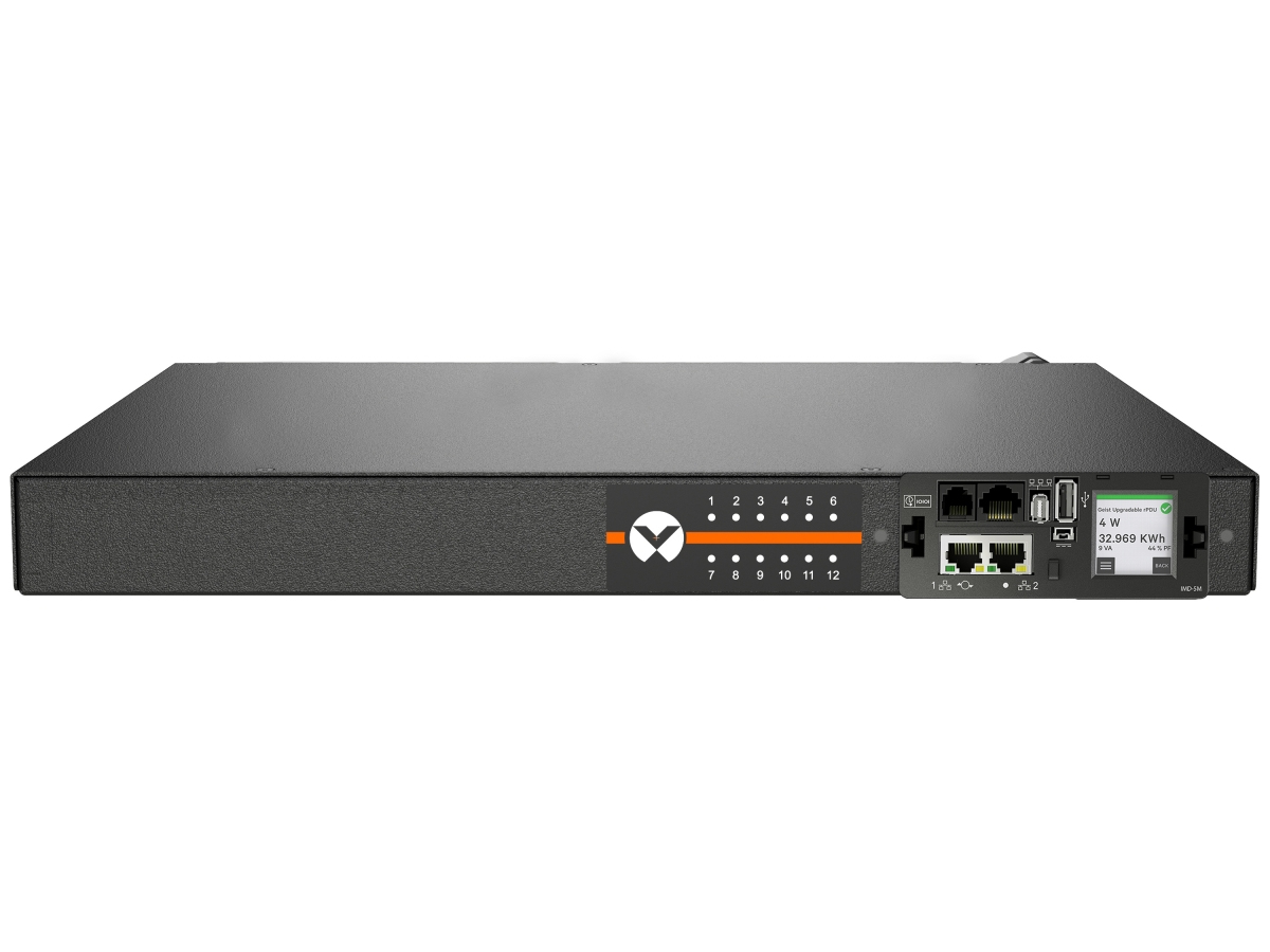 Vertiv Geist MU05M1R0-12CF17-2C20A9H00-S power distribution unit (PDU) 12 AC outlet(s) 0U Black