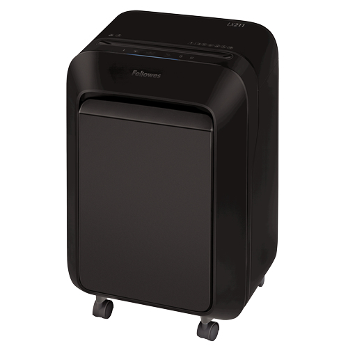 Image of Fellowes Powershred LX211 paper shredder Micro-cut shredding Black