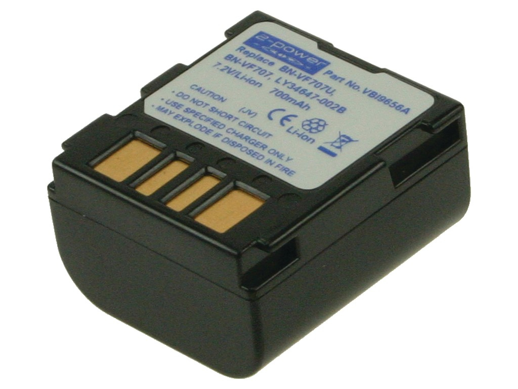 2-Power Camcorder Battery 7.2V 750mAh