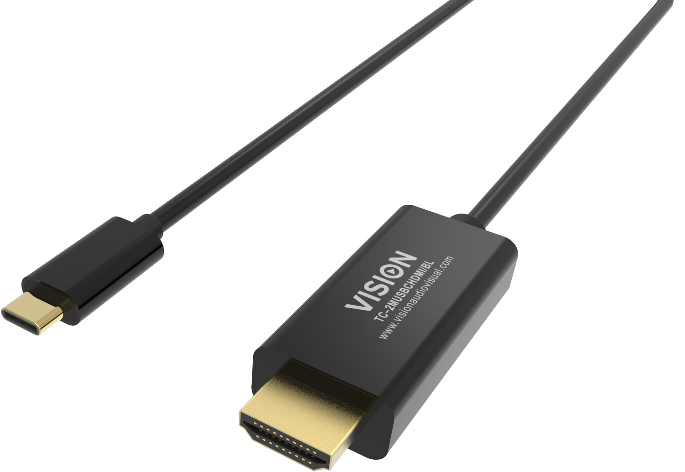 Image of Vision TC-2MUSBCHDMI-BL 2 m USB Type-C HDMI Type A (Standard) Black