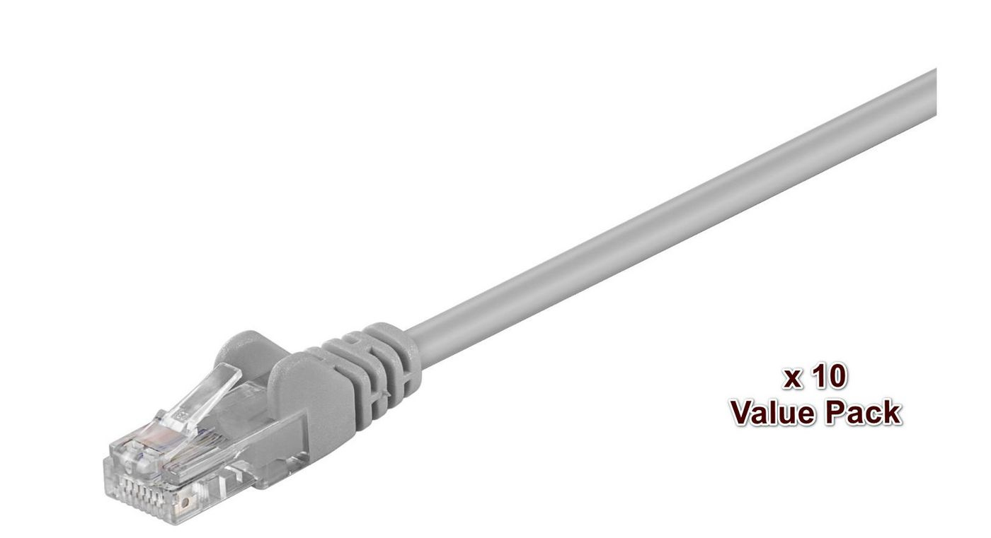 Photos - Cable (video, audio, USB) Microconnect V-UTP503VP networking cable Grey 3 m Cat5e U/UTP  (UTP)