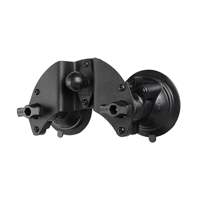 RAM Mounts Twist-Lock Dual Pivot Suction Cup Base with Ball