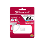 Transcend JetFlash 710S 64GB USB flash drive USB Type-A 3.2 Gen 1 (3.1 Gen 1) Silver