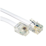 Cables Direct 5m RJ-11/RJ-11 White