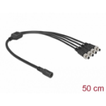 DeLOCK DC Splitter Cable 5.5 x 2.1 mm 1 x female to 4 x male screwable