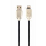 Cablexpert CC-USB2R-AMLM-2M Lightning-kabel Zwart