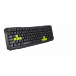 Esperanza ASPIS keyboard Gaming USB QWERTY UK English Black, Green