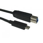 Cables Direct USB3C-981B USB cable USB 3.2 Gen 2 (3.1 Gen 2) 1 m USB B USB C Black