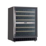 electriQ 46 Bottle Capacity Full Range Dual Zone Wine Cooler - Stainless Steel