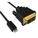 ACT USB Type C naar DVI male conversie kabel 4K/30Hz, 2 meter