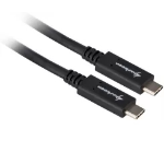 Sharkoon 4044951021192 USB cable 0.5 m USB 3.2 Gen 1 (3.1 Gen 1) USB C Black