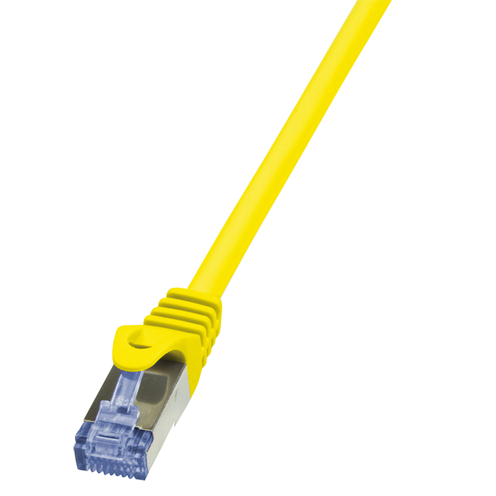 Photos - Cable (video, audio, USB) LogiLink 0.25m Cat.6A 10G S/FTP networking cable Yellow Cat6a S/FTP (S CQ3 