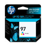 HP 97 Tri-color Original Ink Cartridge