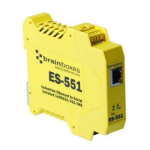 Brainboxes ES-551 Isolated Industrial Ethernet to Serial 1xRS232/422/485