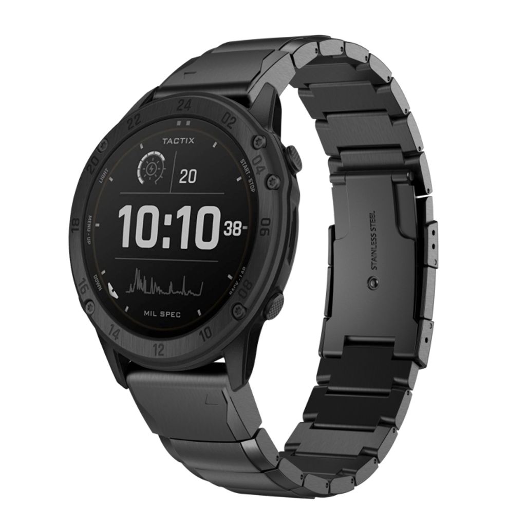 EU Product - Tactix Delta Stainless steel Watch Band - Black thumbnail