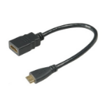 Akasa HDMI/Mini HDMI, 0.25 m HDMI cable HDMI Type A (Standard) HDMI Type C (Mini) Black