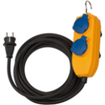 Brennenstuhl 1151740010 power extension 10 m 4 AC outlet(s) Outdoor Blue, Orange