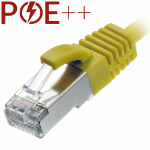 Cablenet 2m Cat6a RJ45 Yellow U/FTP LSOH 30AWG Slim Snagless Booted Patch Lead