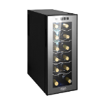 Adler AD 8075 wine cooler Thermoelectric wine cooler Freestanding Black, Transparent 12 bottle(s)