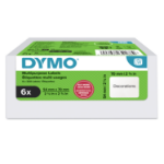 DYMO Authentic LabelWriter Multi-Purpose Labels | 54 mm x 70 mm | Self Adhesive | 6 Rolls of 320 Easy-Peel Labels (1,920 Count) | for LabelWriter Label Makers | Made in Europe