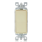 Leviton 5601-2I light switch Stainless steel, Thermoplastic Ivory