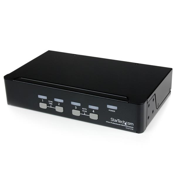 Image of StarTech.com 4 Port Professional VGA USB KVM Switch with Hub
