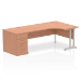 Dynamic Impulse Cantilever Right Crescent Desk Workstation