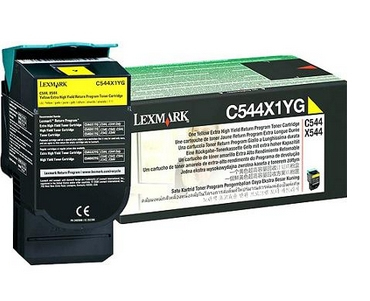 Image of Lexmark C544X1YG Toner yellow extra High-Capacity return program,...