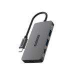 Sitecom CN-5013 interface hub USB 3.2 Gen 1 (3.1 Gen 1) Type-C 5000 Mbit/s Black, Grey