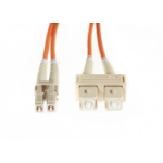 4Cabling 3m LC-SC OM1 Multimode Fibre Optic Cable: Orange