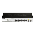 D-Link DGS-1210-10P network switch Managed L2 Gigabit Ethernet (10/100/1000) Power over Ethernet (PoE) 1U Black