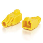 C2G RJ45 Plug Cover cable clamp Yellow