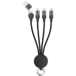 2GO 797363 USB-kabel USB A/USB C USB C/micro-USB B/Lightning Zwart